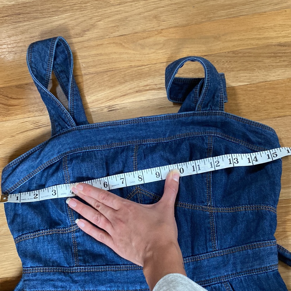 Anthropologie Pilcro Denim Blue Wide-Leg Jumpsuit - Picture 12 of 12